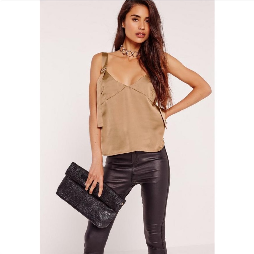 Gold satin top - Picture 2 of 6
